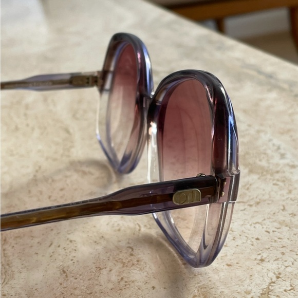 Rare! blue Optique Du Monde vintage sunglasses - Picture 8 of 8